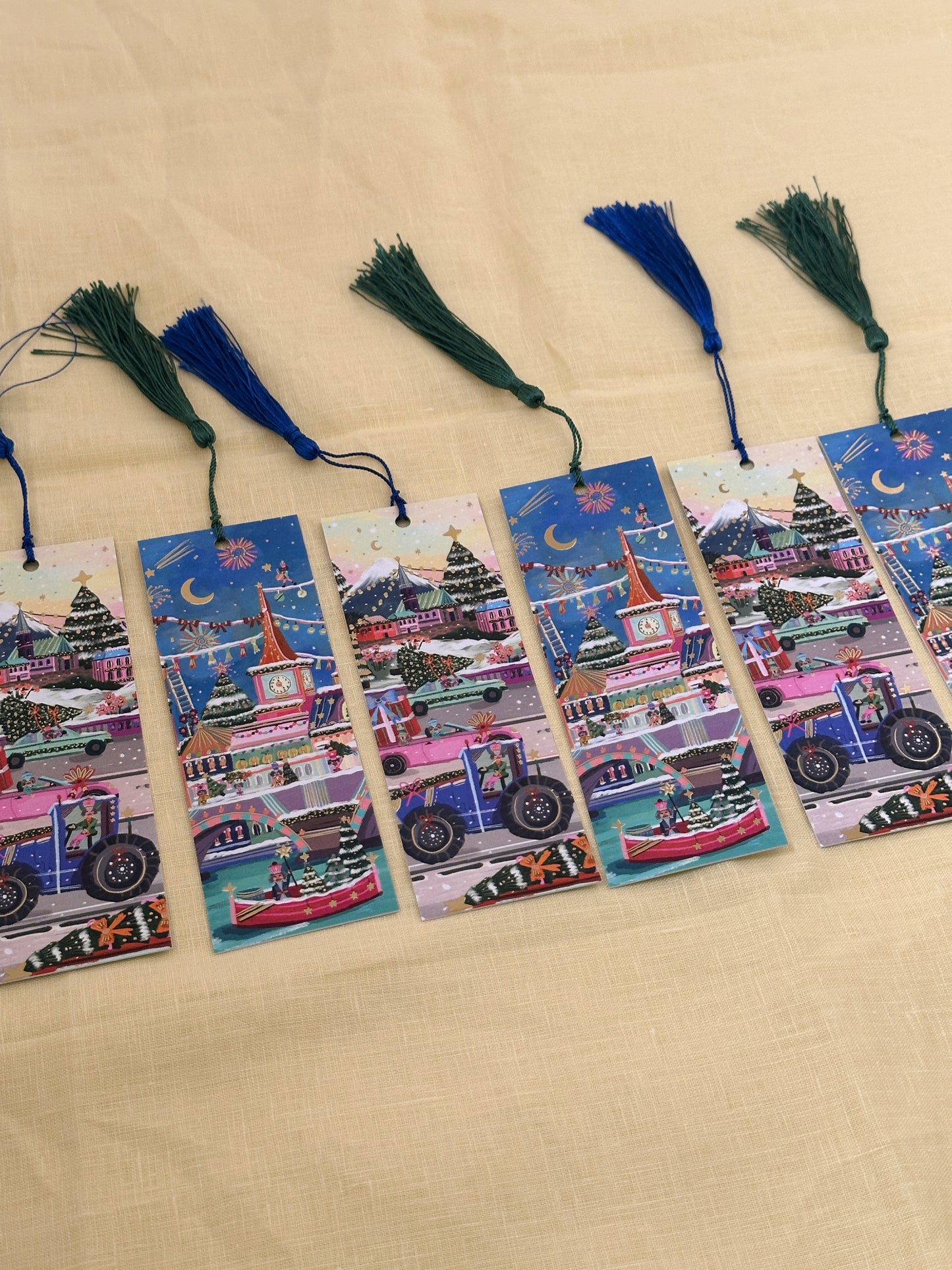 Christmas Gold Foil Premium Bookmark (Set of 2)