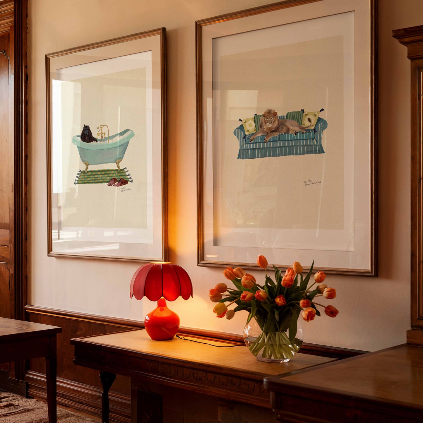 Capybara in the bath