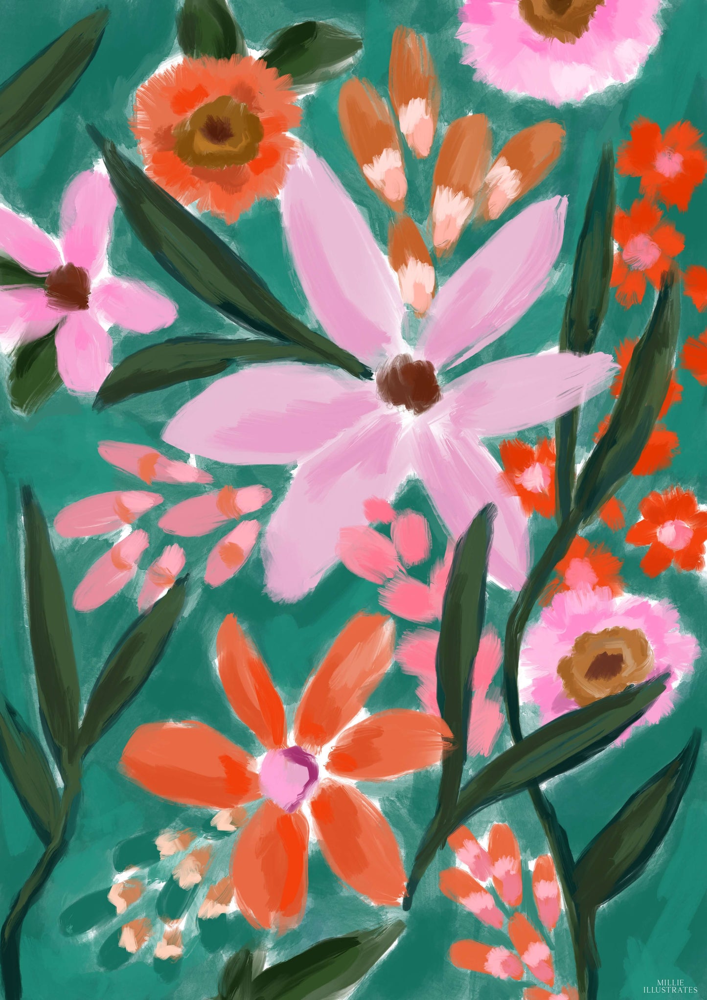 Green Floral