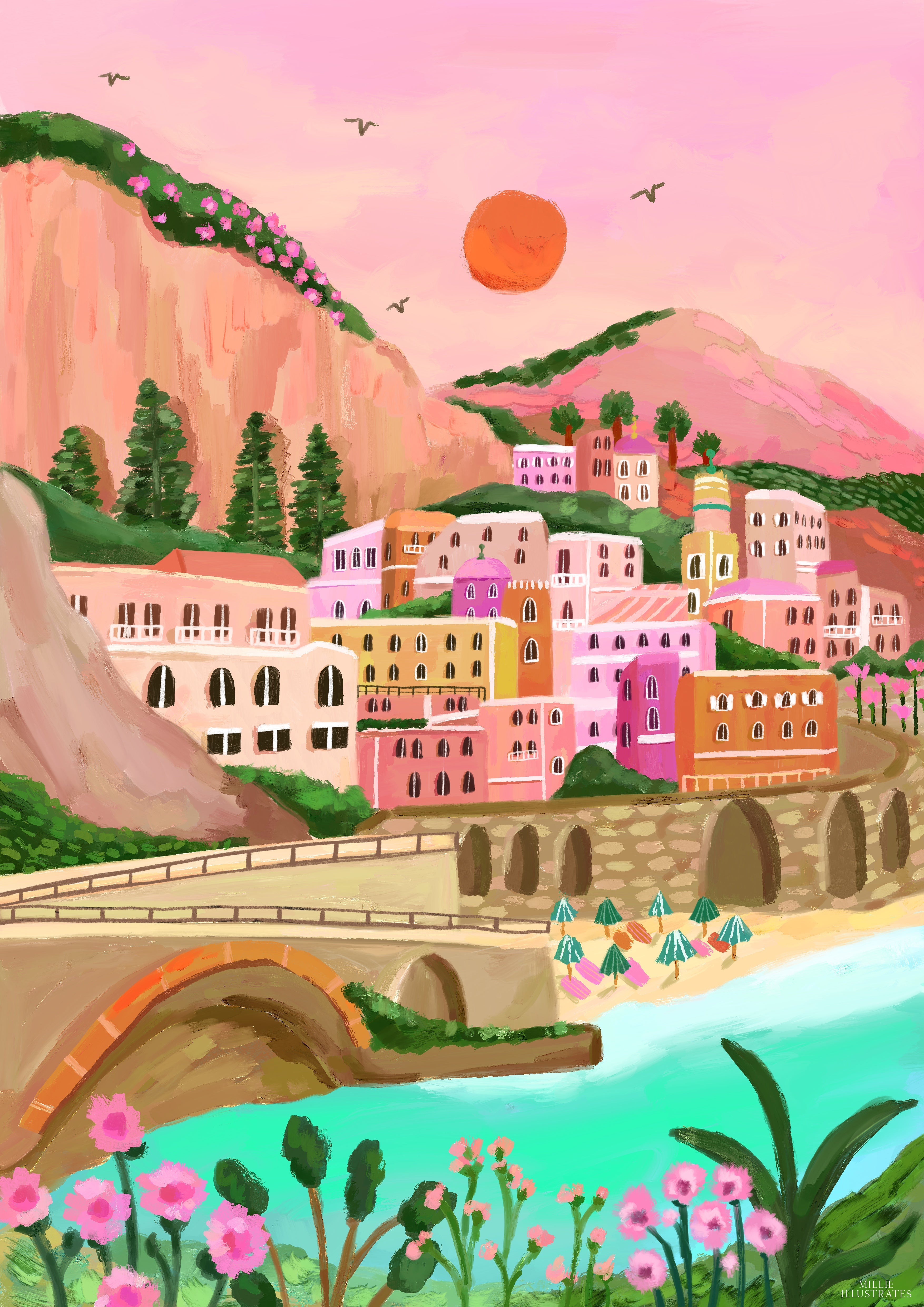 Amalfi Coast – Millieillustrates