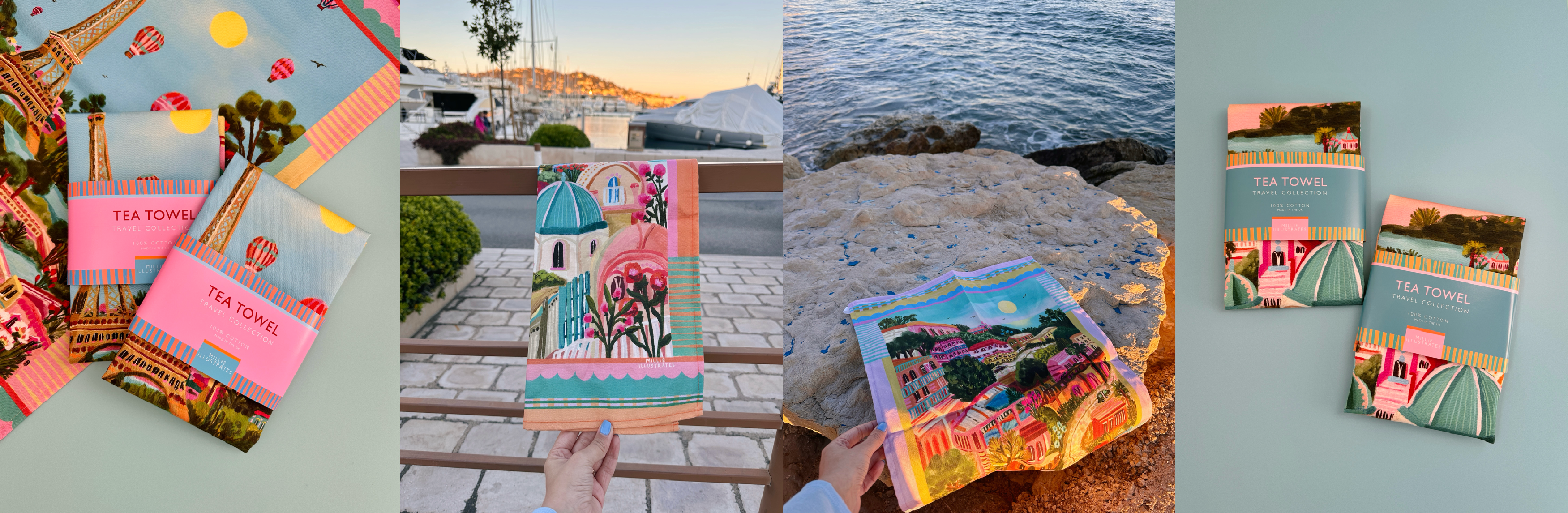 Tea Towels - Travel Collection