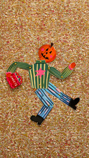 Silly Paper Puppet - Pumpkin Man