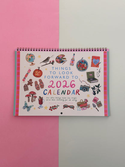 2026 "things to look forward to" A4 calendar