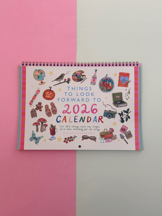 2026 "things to look forward to" A4 calendar