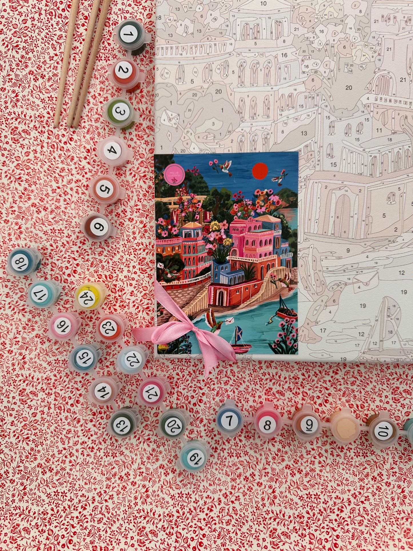 Portofino Hummingbirds - Adult Paint By Numbers Kit (Copy)