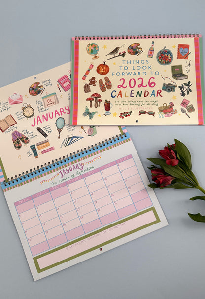 2026 "things to look forward to" A4 calendar