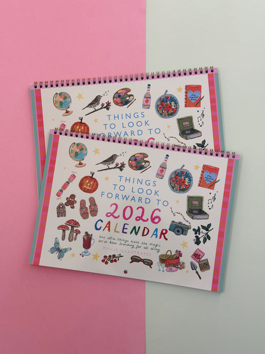 2026 "things to look forward to" A4 calendar
