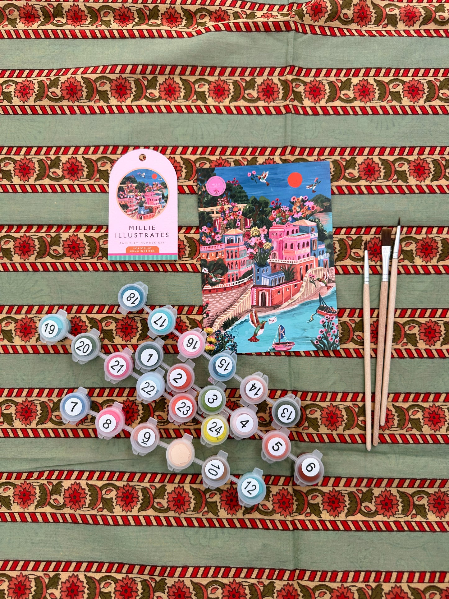 Portofino Hummingbirds - Adult Paint By Numbers Kit (Copy)