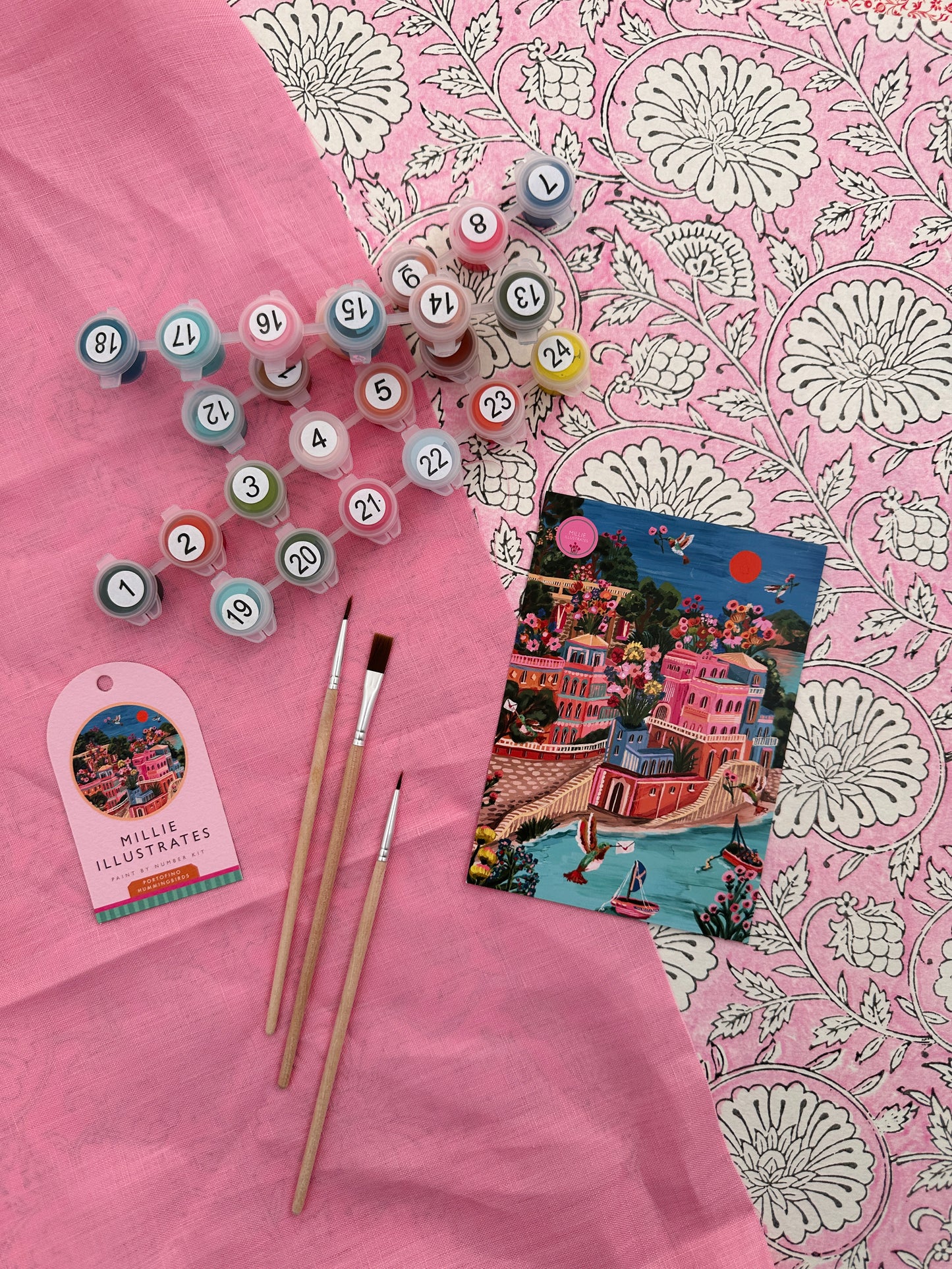 Portofino Hummingbirds - Adult Paint By Numbers Kit (Copy)