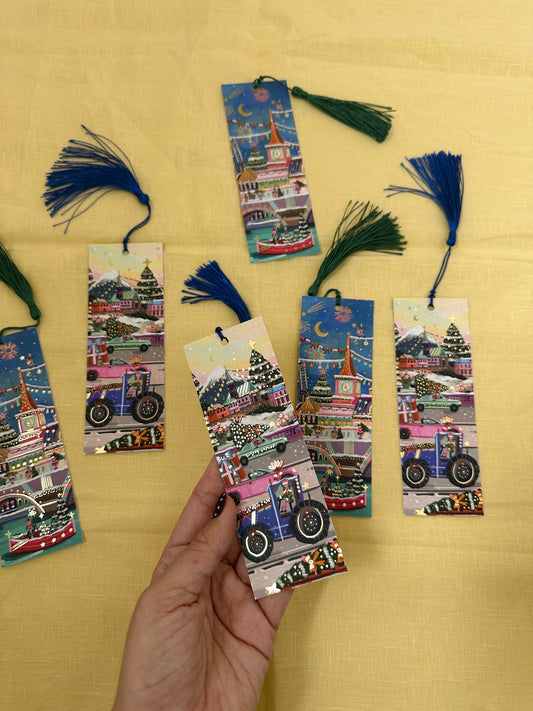 Christmas Gold Foil Premium Bookmark (Set of 2)