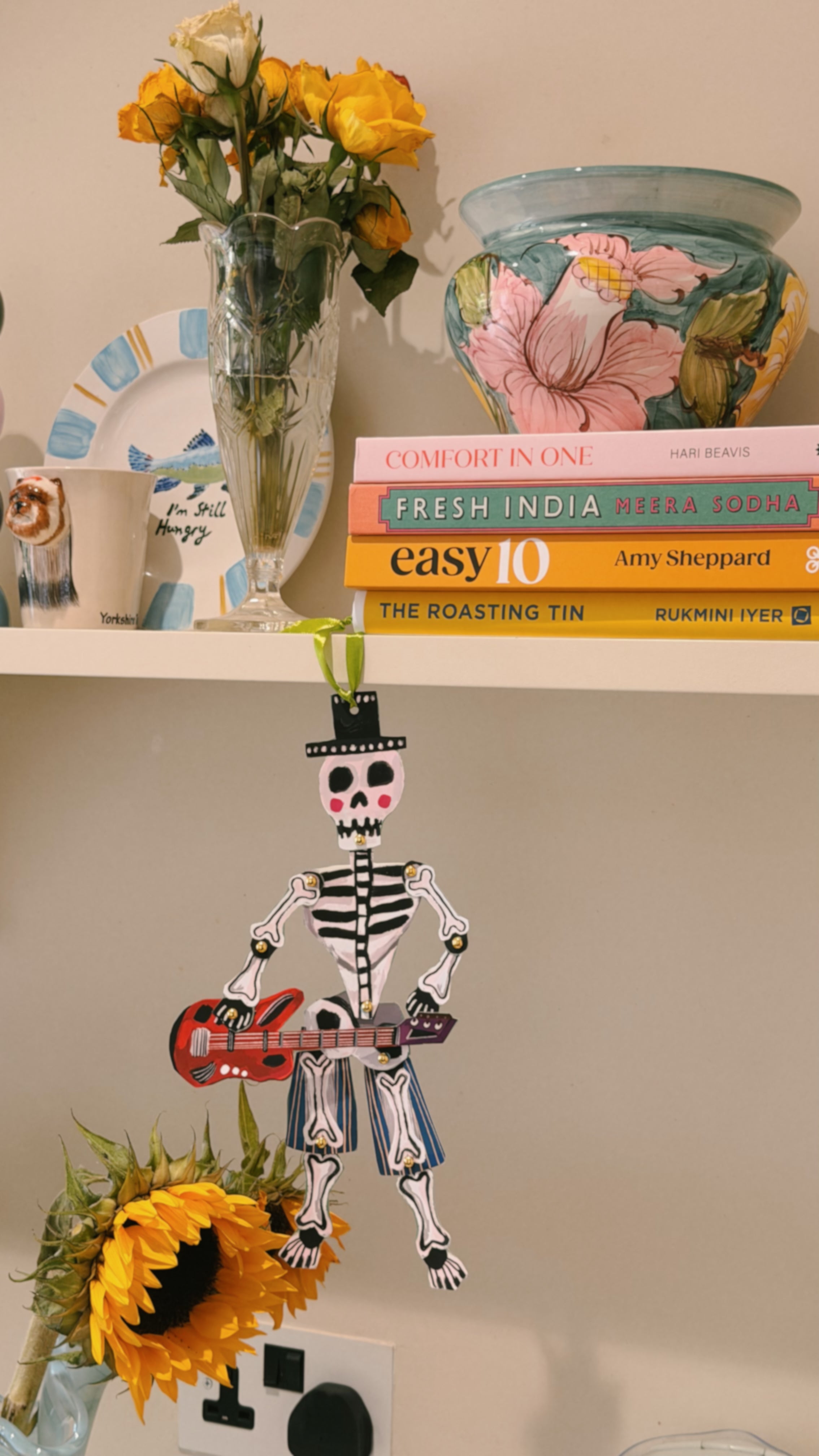 Silly Paper Puppet - Rockstar Skeleton