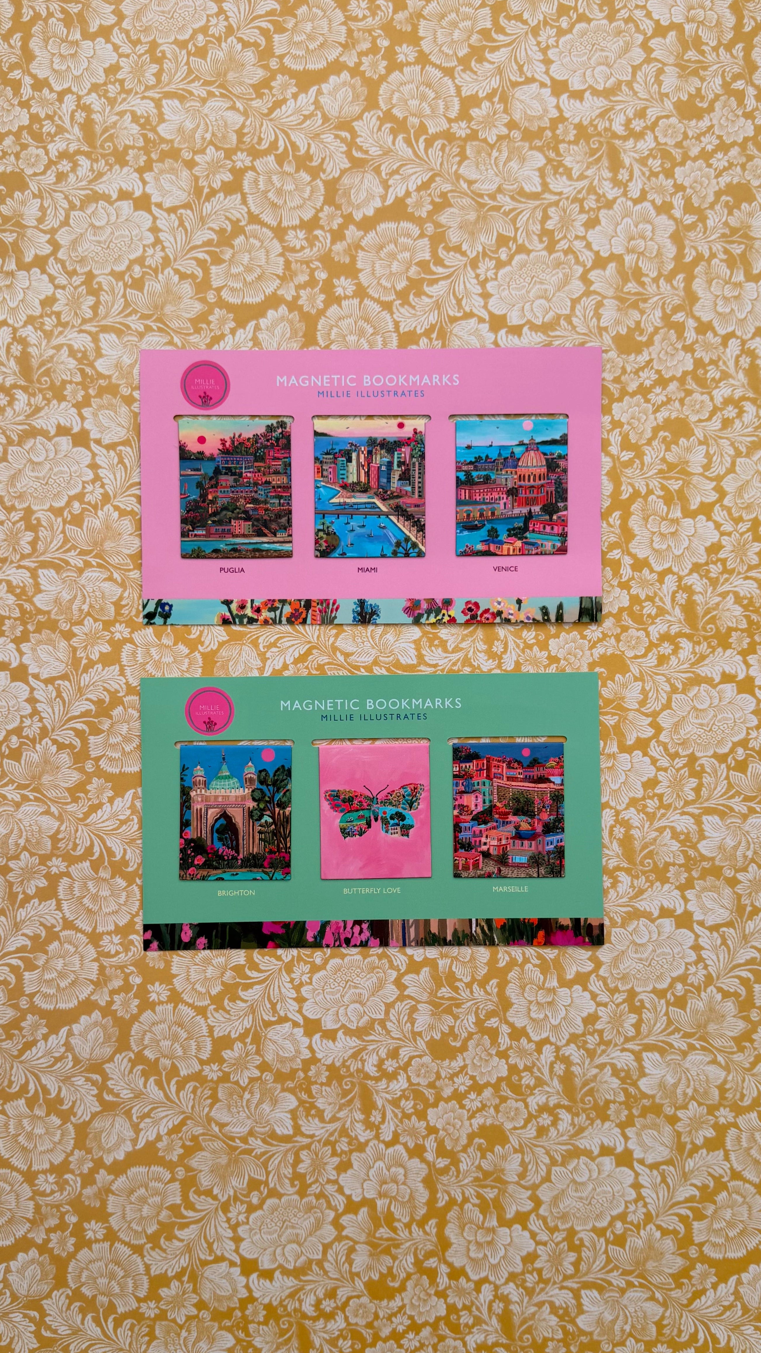 Magnetic Bookmarks - the Edith set