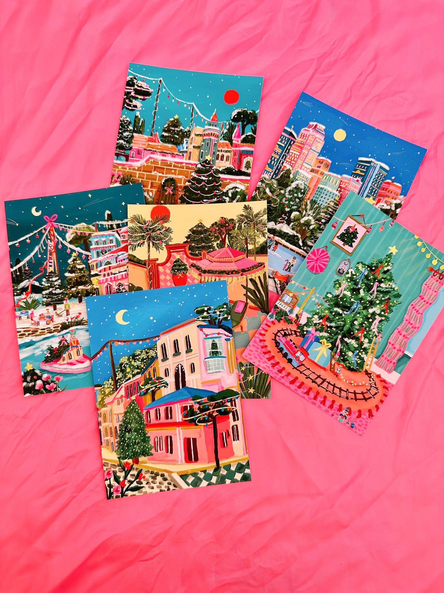 Christmas Postcard Set - Pack of 6