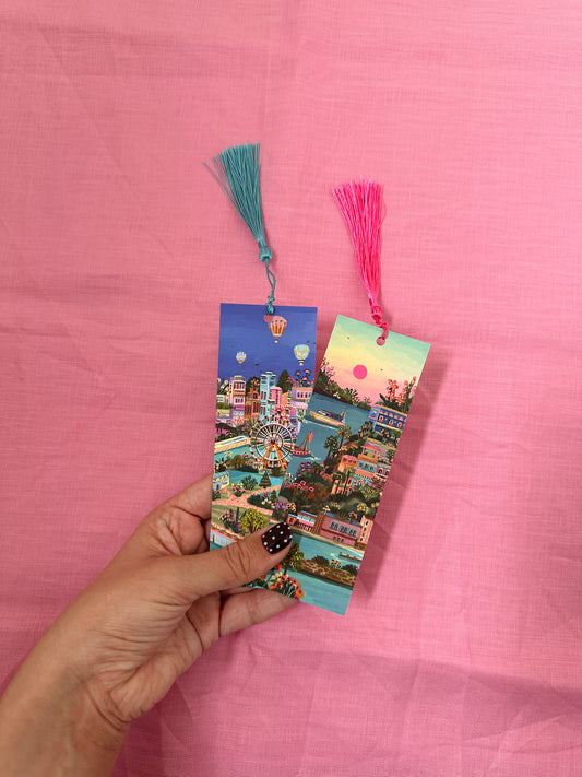 Travel Gold Foil Premium Bookmark (Set of 2)