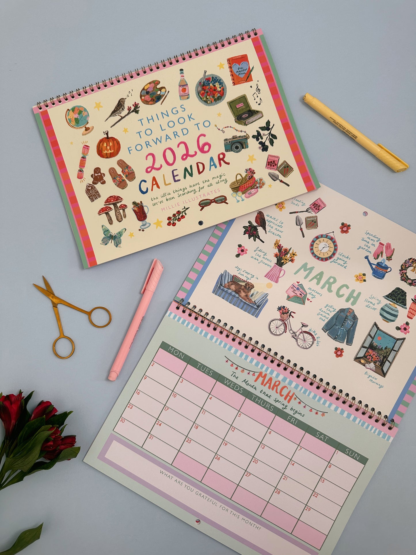 2026 "things to look forward to" A4 calendar