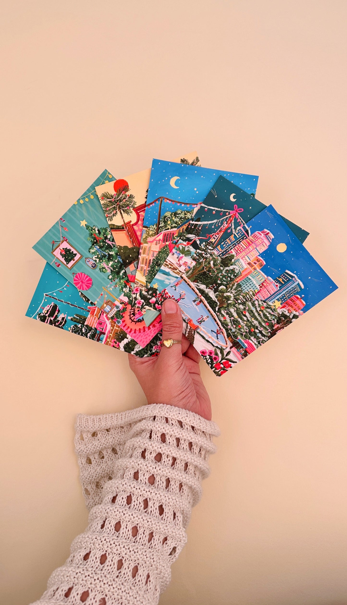 Christmas Postcard Set - Pack of 6