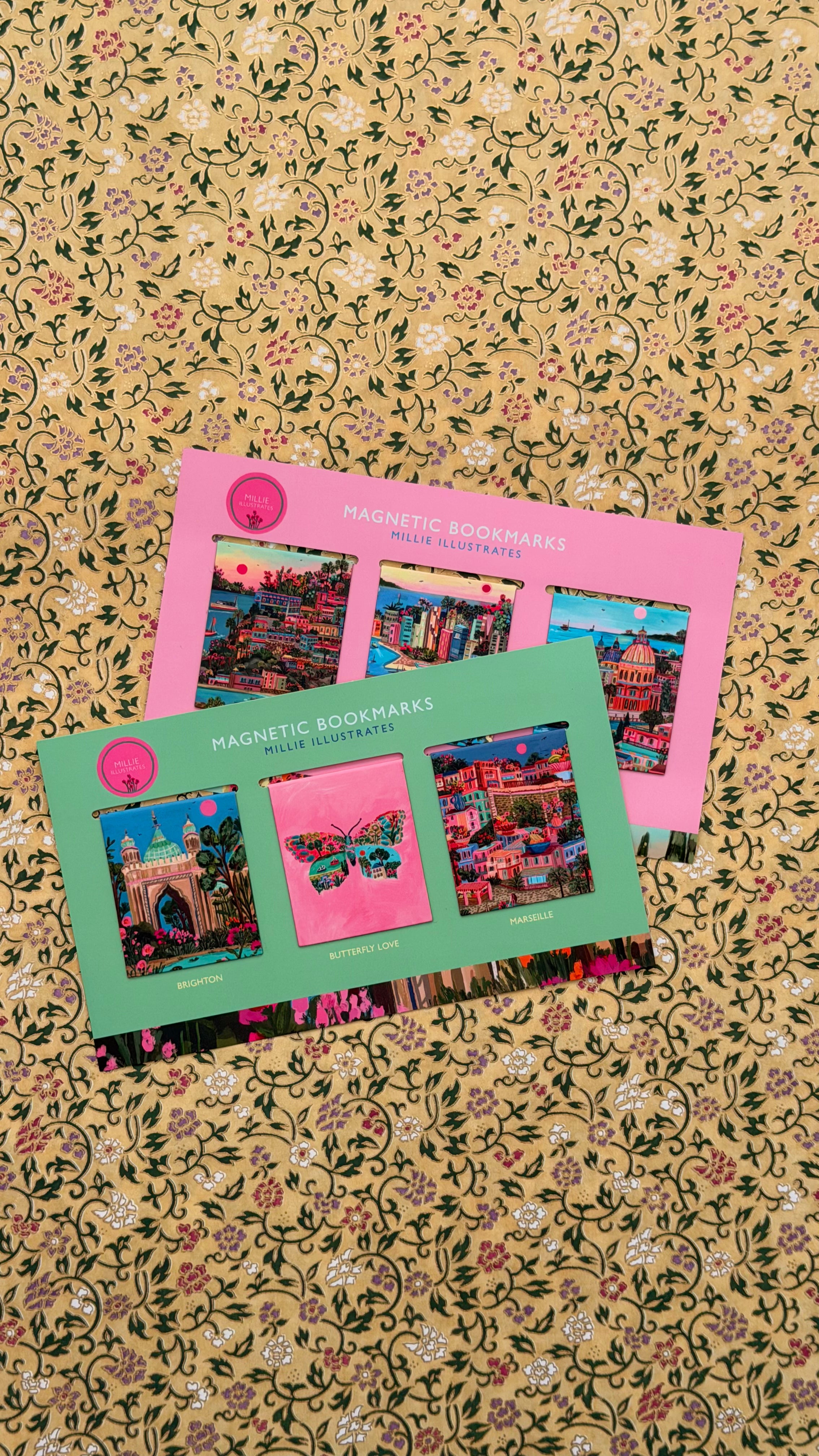 Magnetic Bookmarks - the Edith set