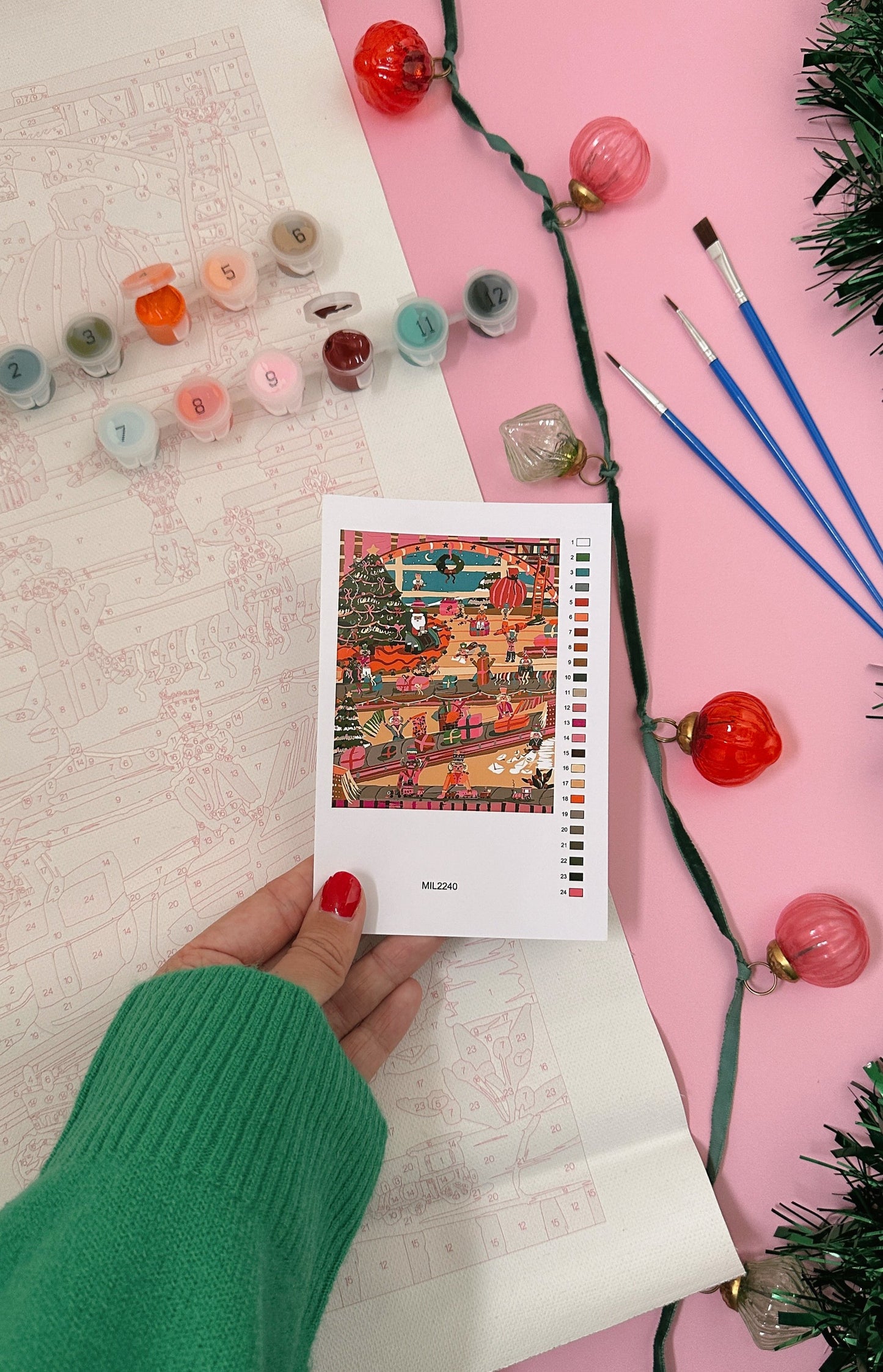 Santa's Workshop - Adult Paint By Numbers (Christmas Edition)