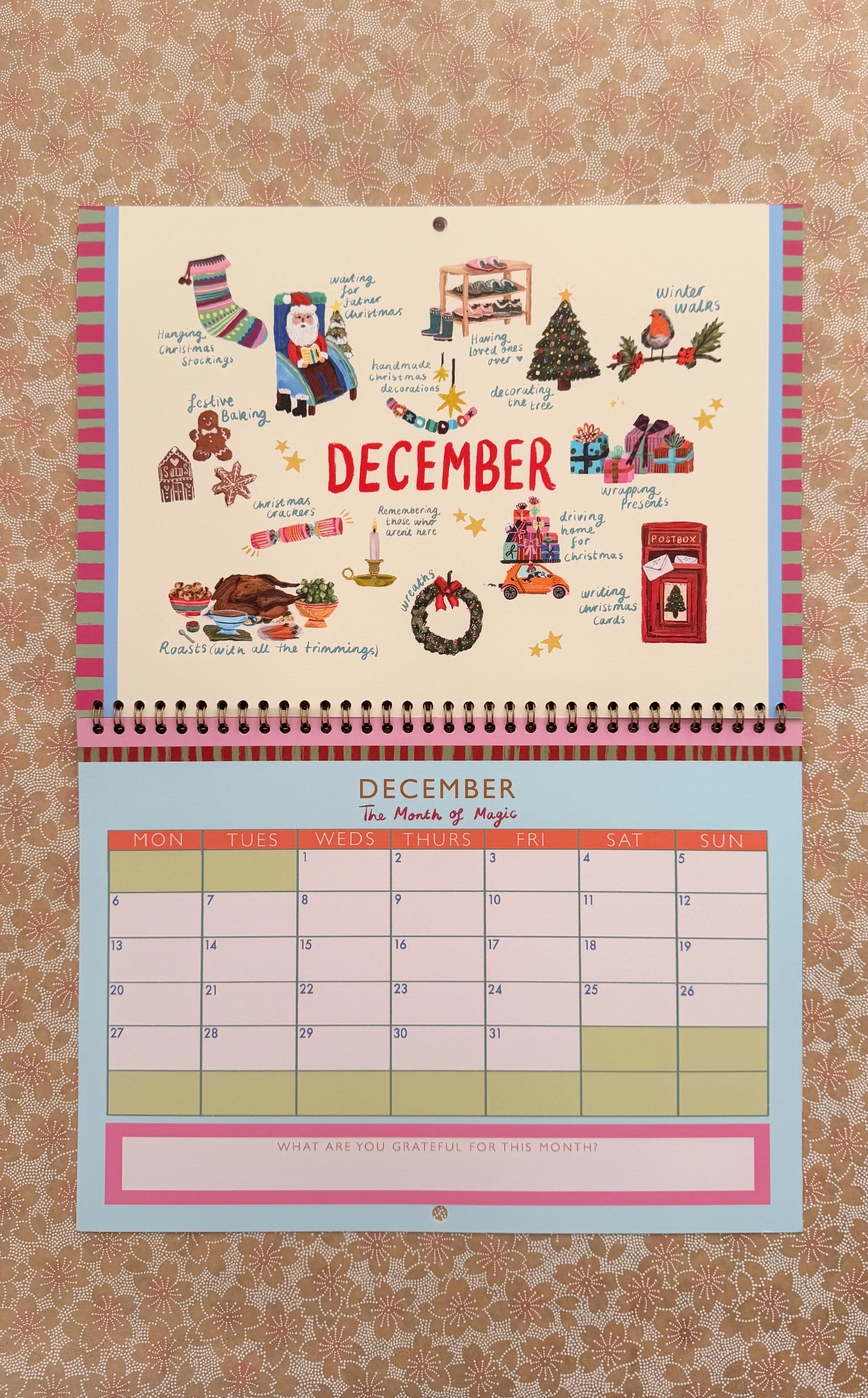 2027 "things to look forward to" A4 calendar