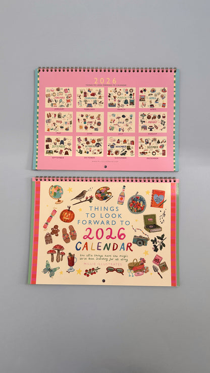 2026 "things to look forward to" A4 calendar