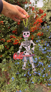 Silly Paper Puppet - Rockstar Skeleton