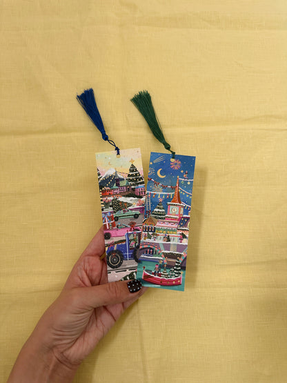 Christmas Gold Foil Premium Bookmark (Set of 2)