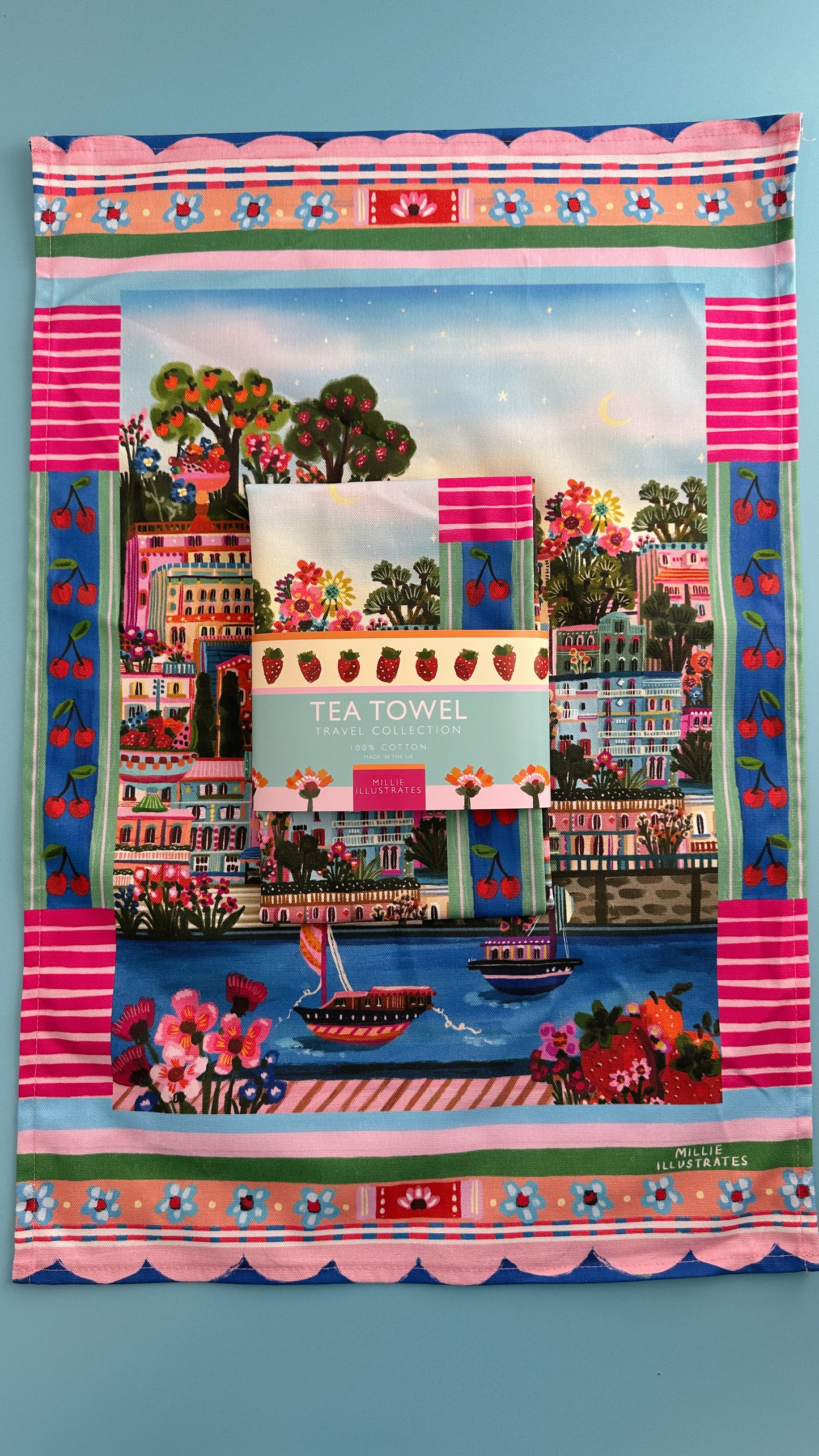 Port De Soller Tea Towel