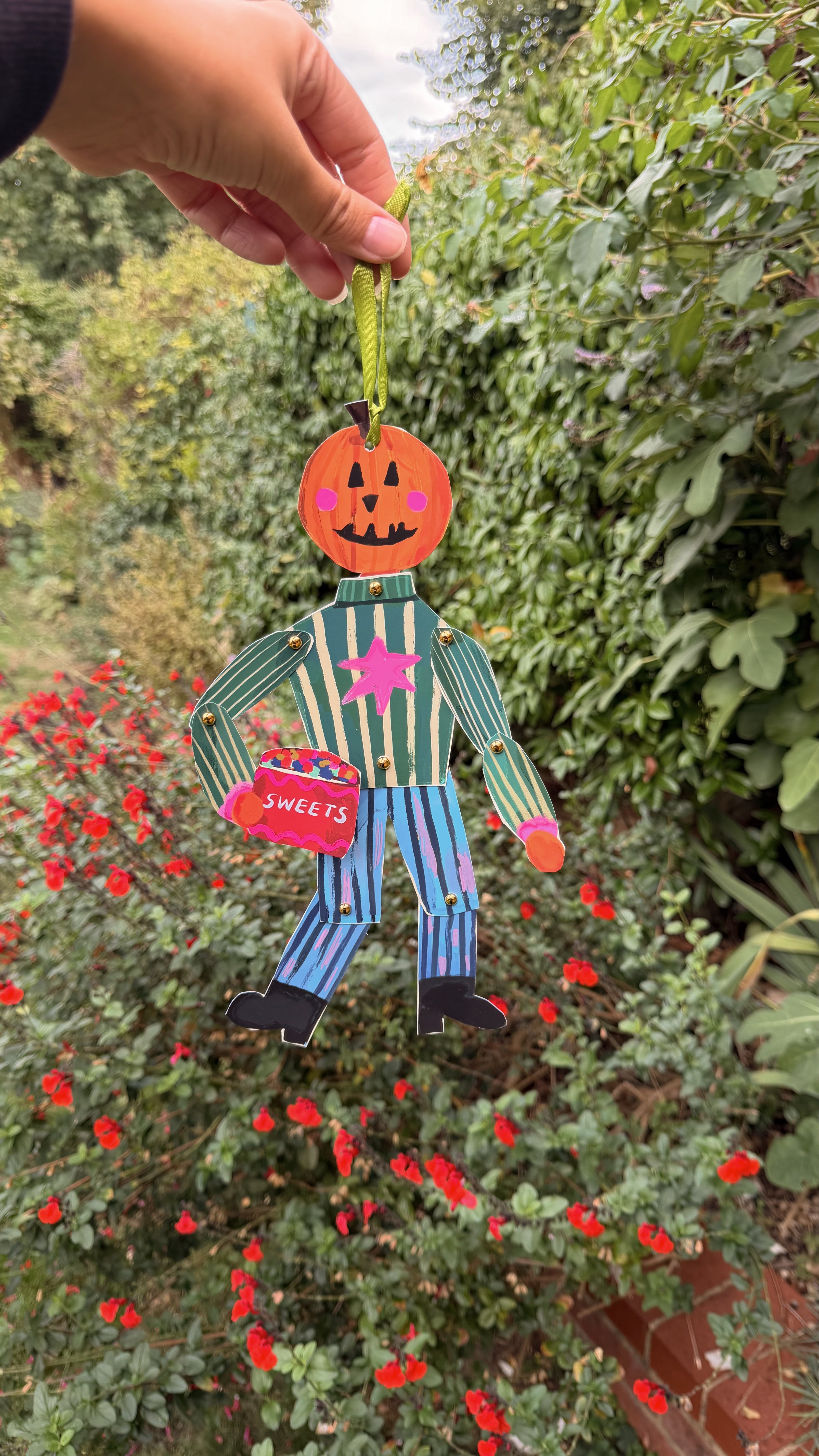 Silly Paper Puppet - Pumpkin Man