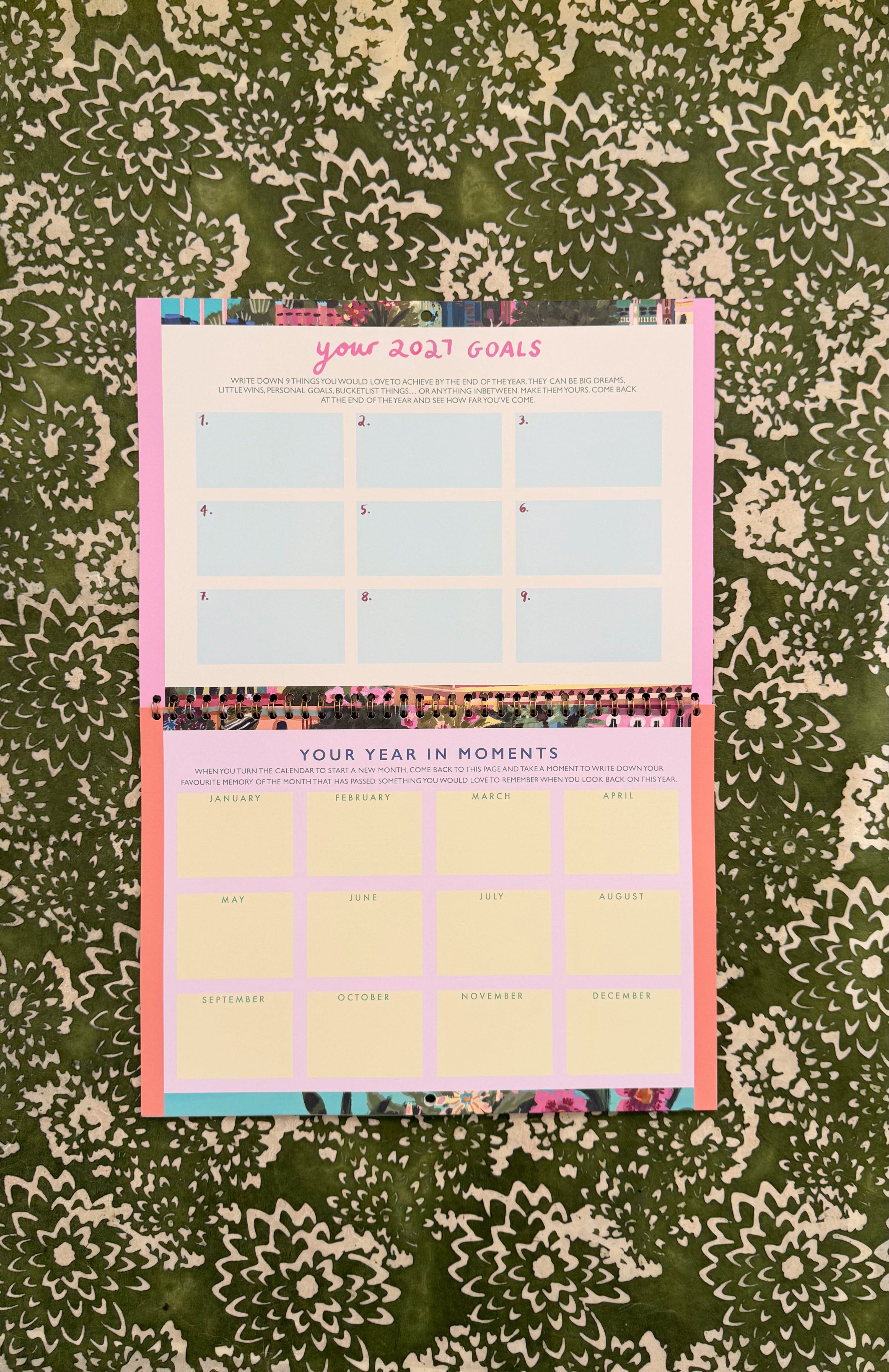2027 "things to look forward to" A4 calendar