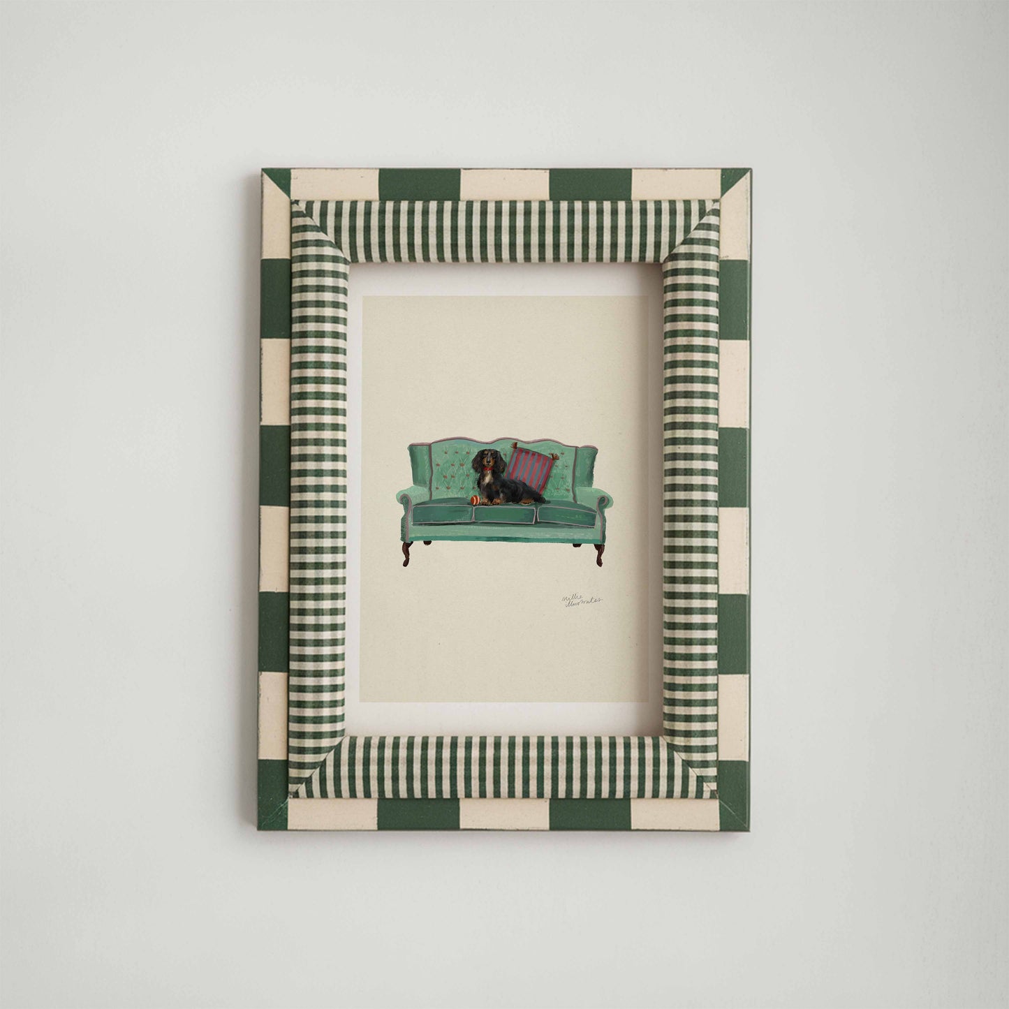 Black and Tan Long Haired Dachshund