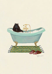 Capybara in the bath