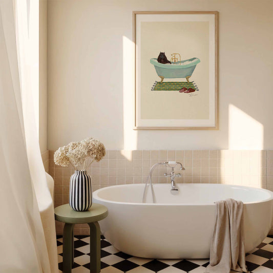 Capybara in the bath