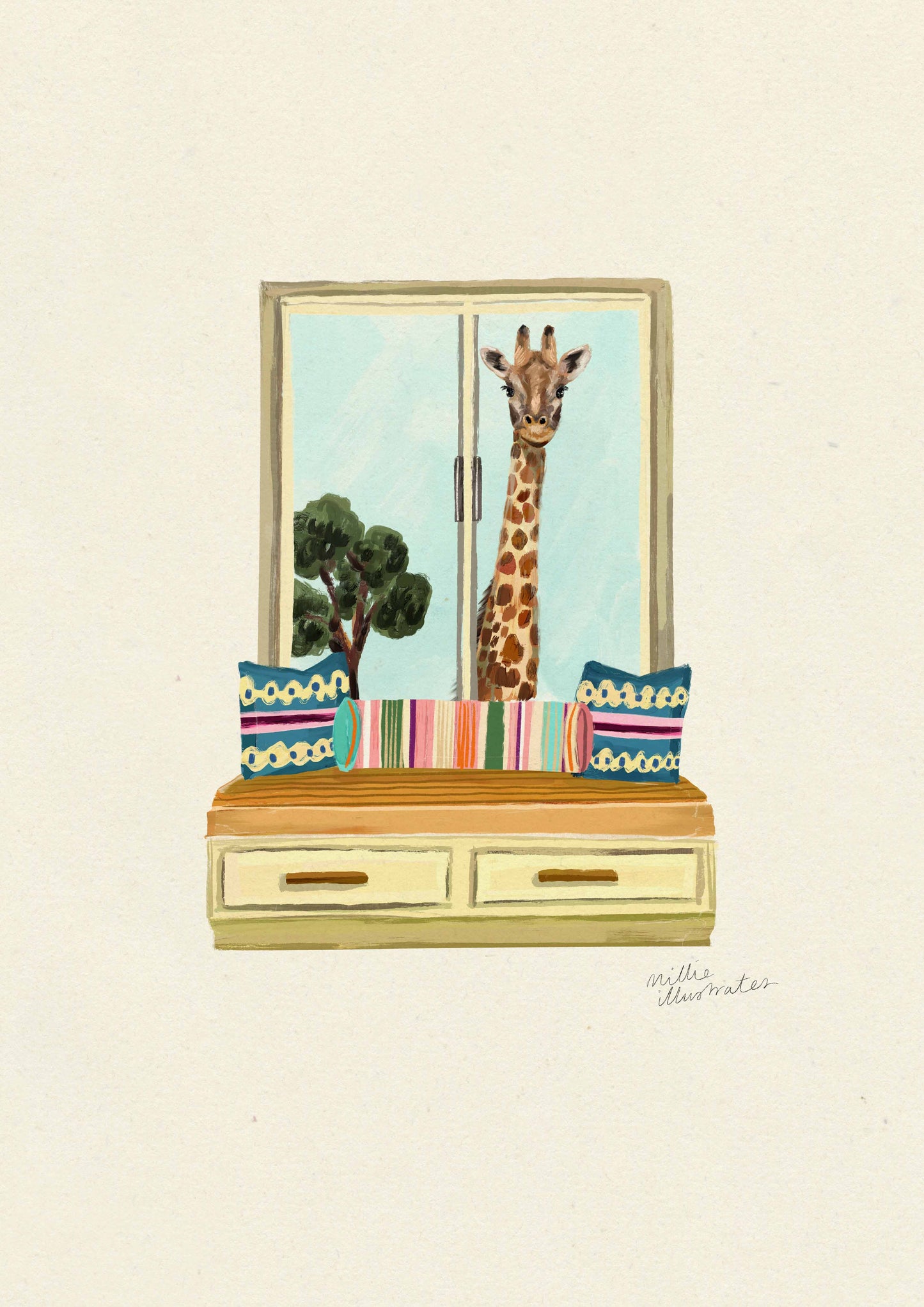 Giraffe at the Window