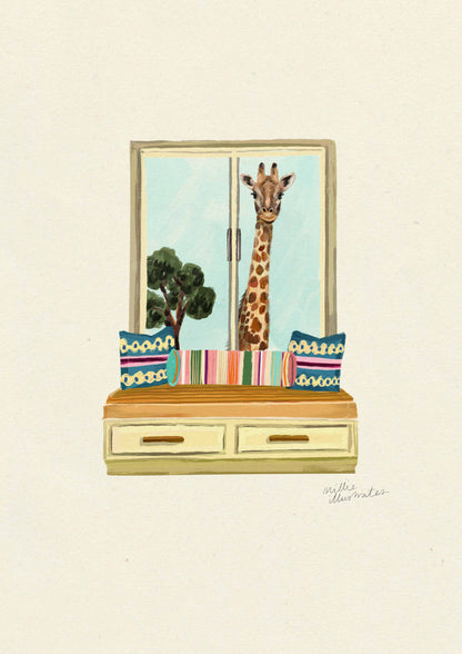 Giraffe at the Window