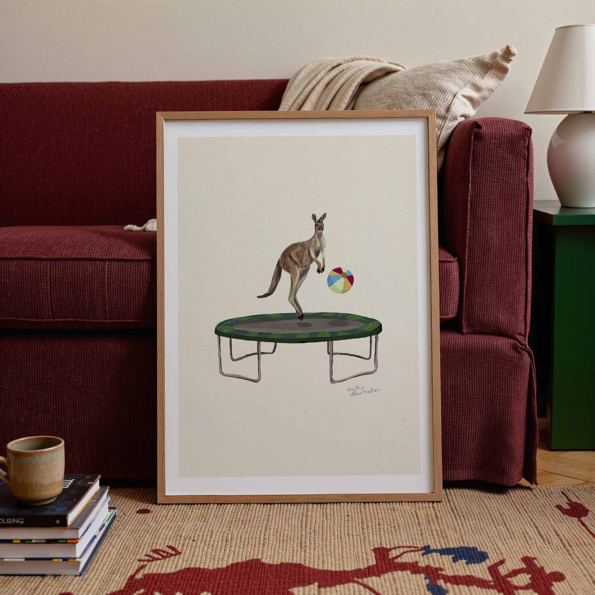 Kangaroo on the Trampoline