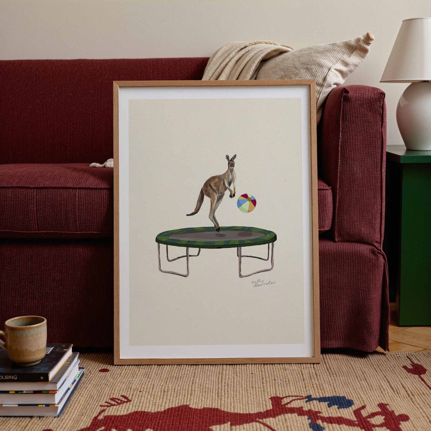 Kangaroo on the Trampoline