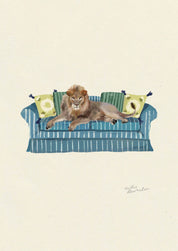 Lion on the sofa