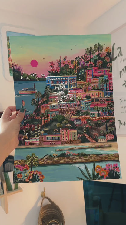Puglia GOLD FOIL Print - LIMITED - A3 SIZE