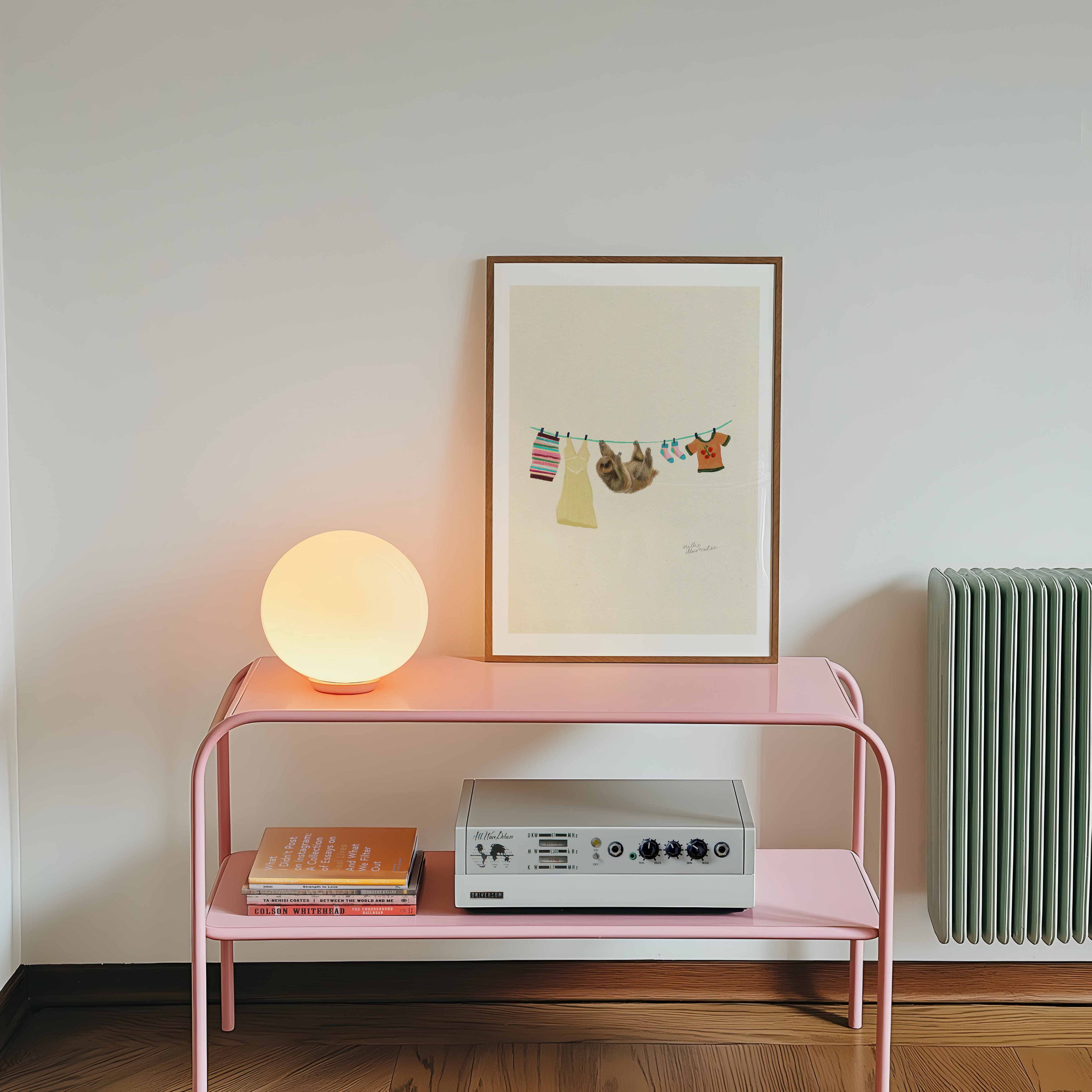Sloth on the washing line